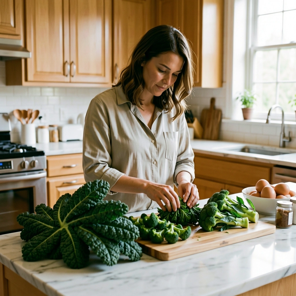 Ernährungsexperte in einer hellen Küche